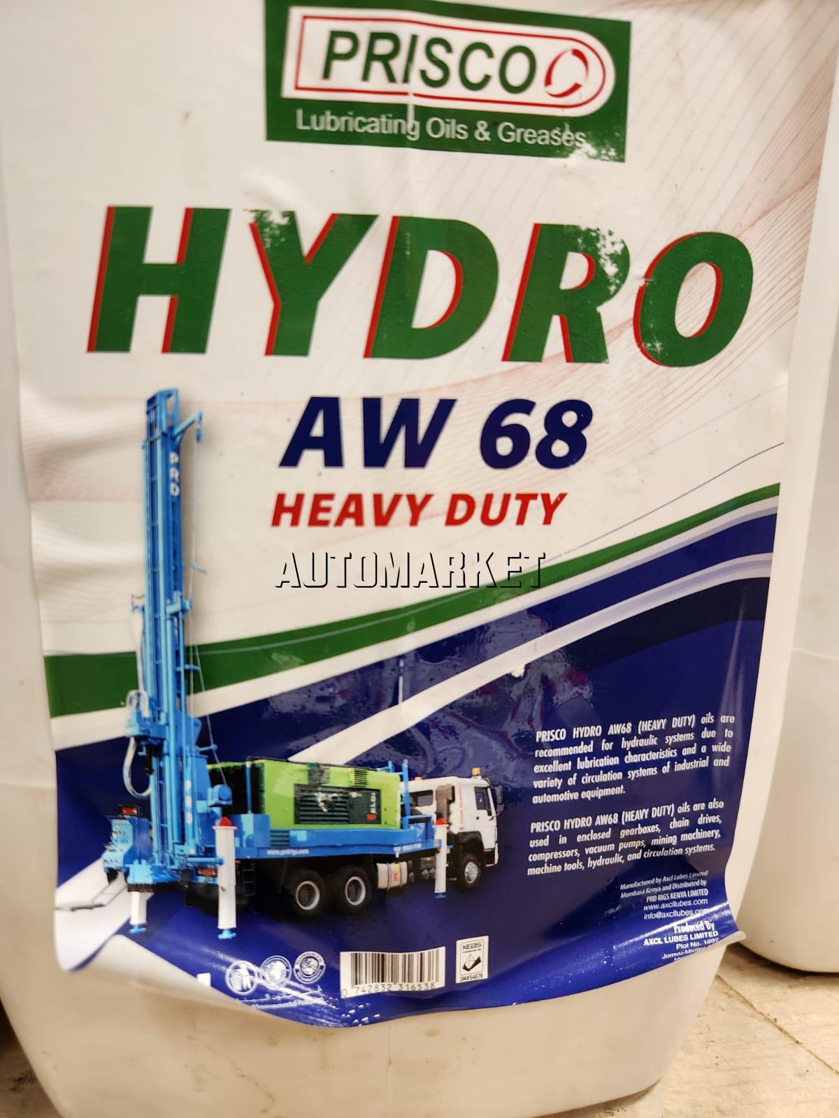 PRISCO Hydro AW 68 Heavy Duty Hydraulic Oil 20L
