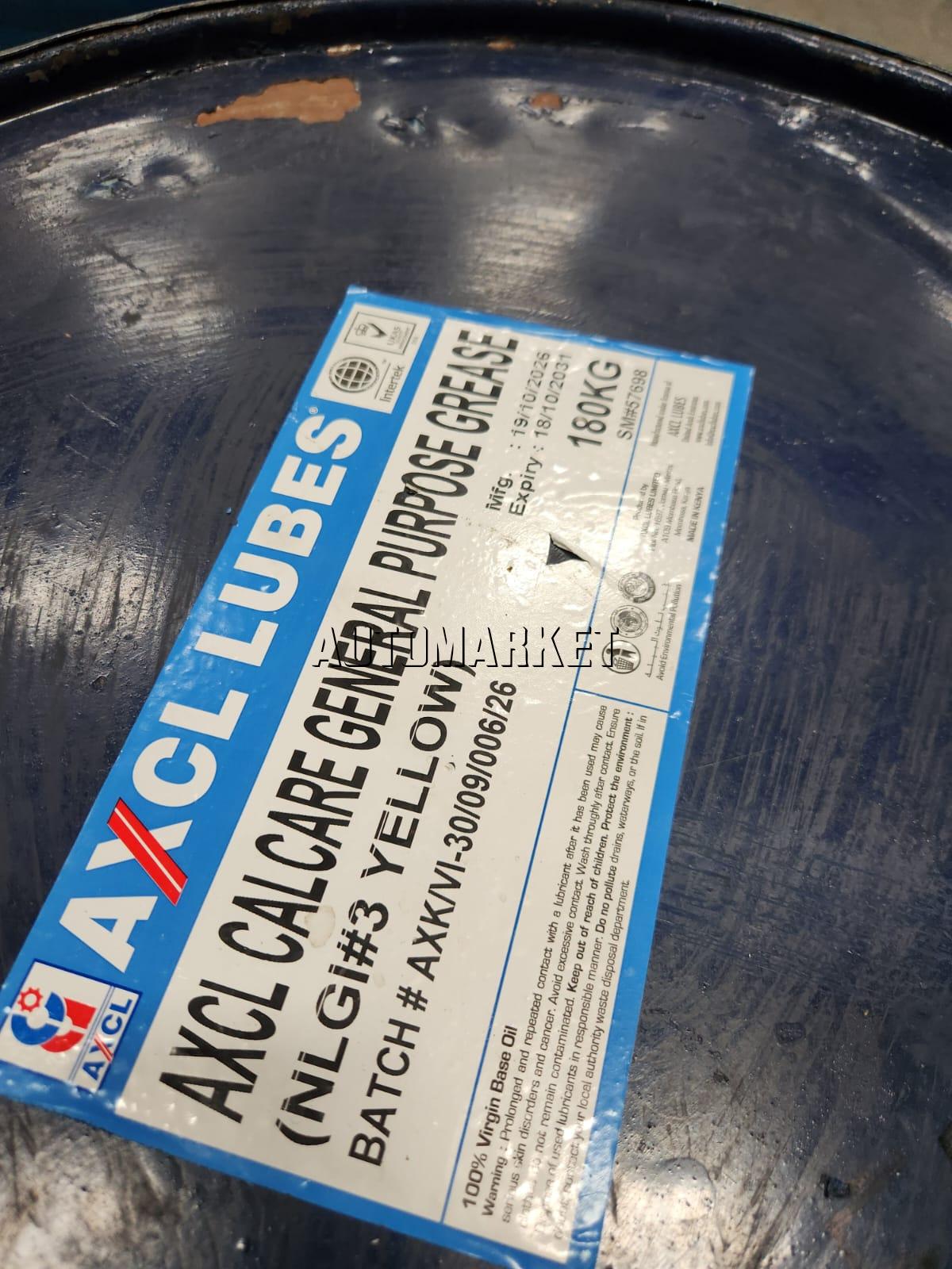 AXCL General Purpose Grease NLGI #3 Yellow 180KG