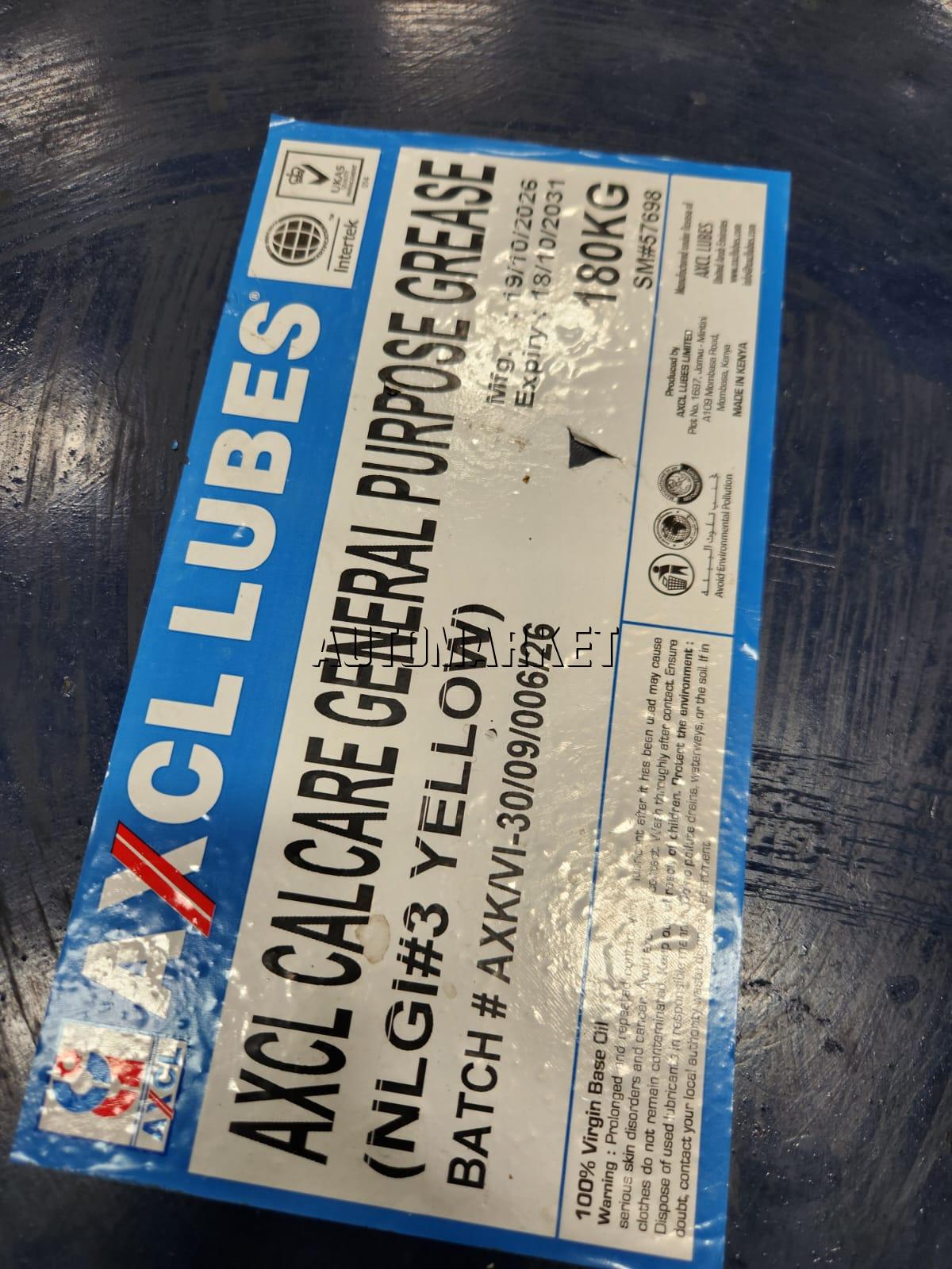 AXCL General Purpose Grease NLGI #3 Yellow 180KG
