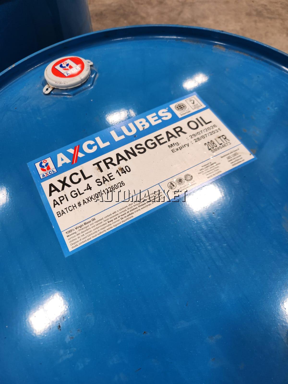 AXCL Transgear Oil API GL-4 SAE 140 208L Drum