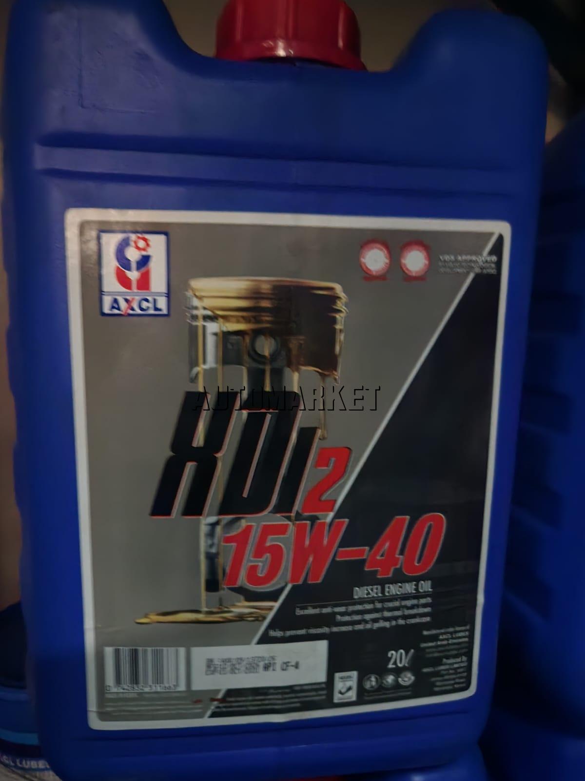 AXCL KD2 15W-40 Diesel Engine Oil 20L