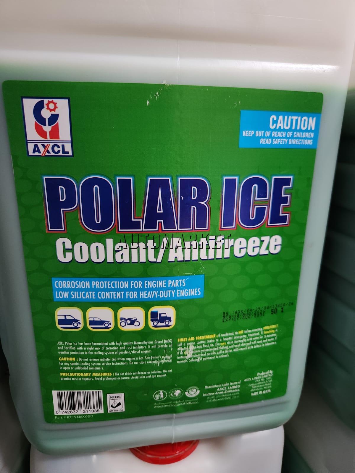 AXCL Polar Ice Green Coolant/Antifreeze 20L