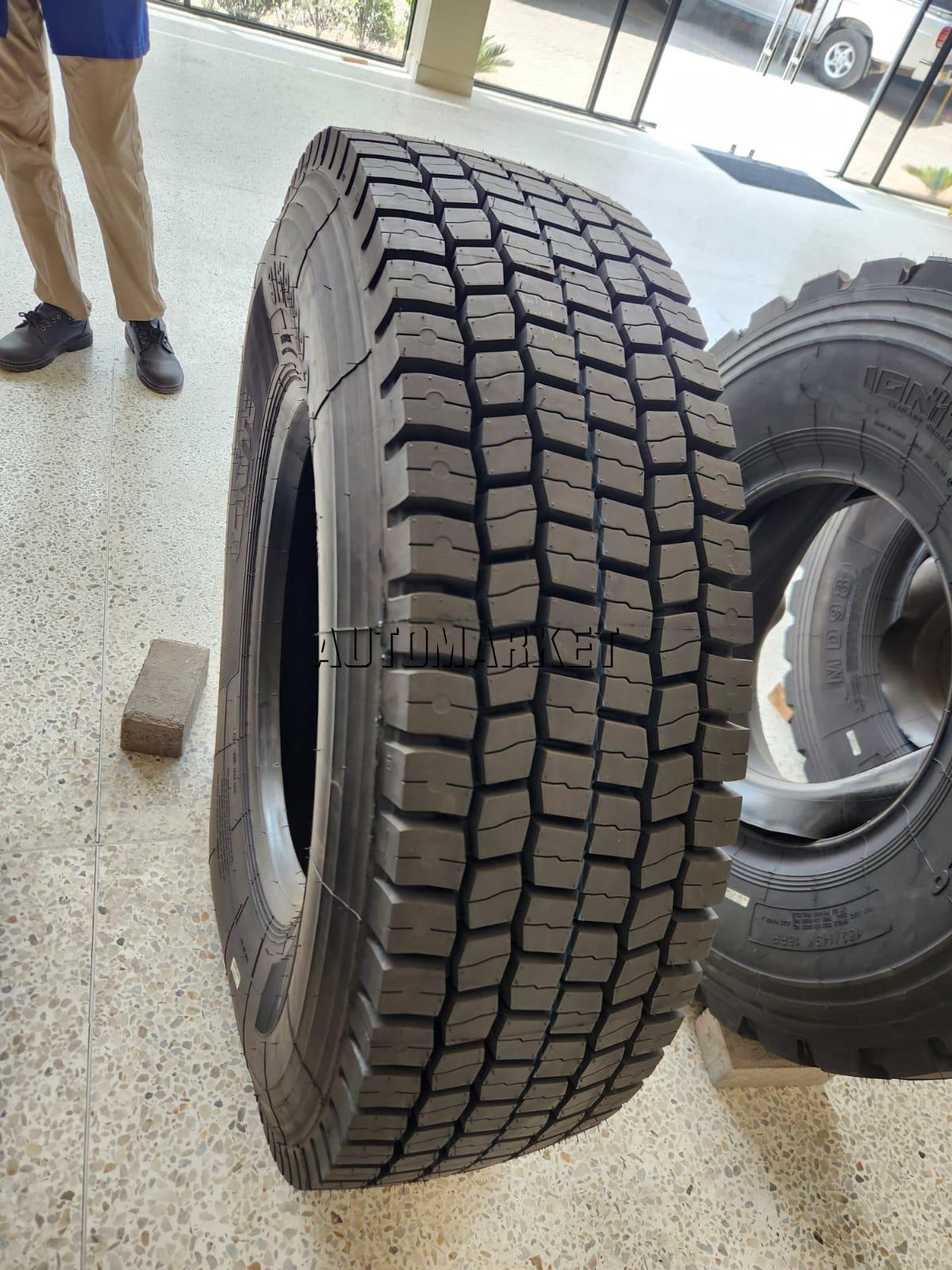 315/80R22.5 Ignite Heavy-Duty Truck Tyre – Block Tread Pattern