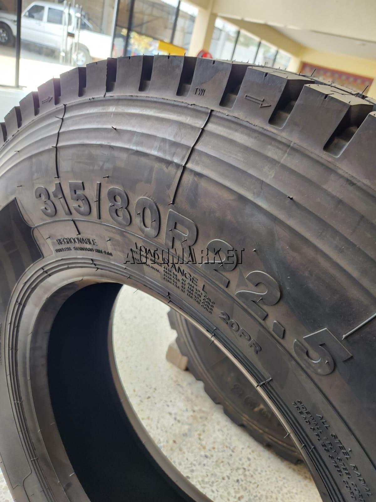 315/80R22.5 Ignite Heavy-Duty Truck Tyre – Block Tread Pattern