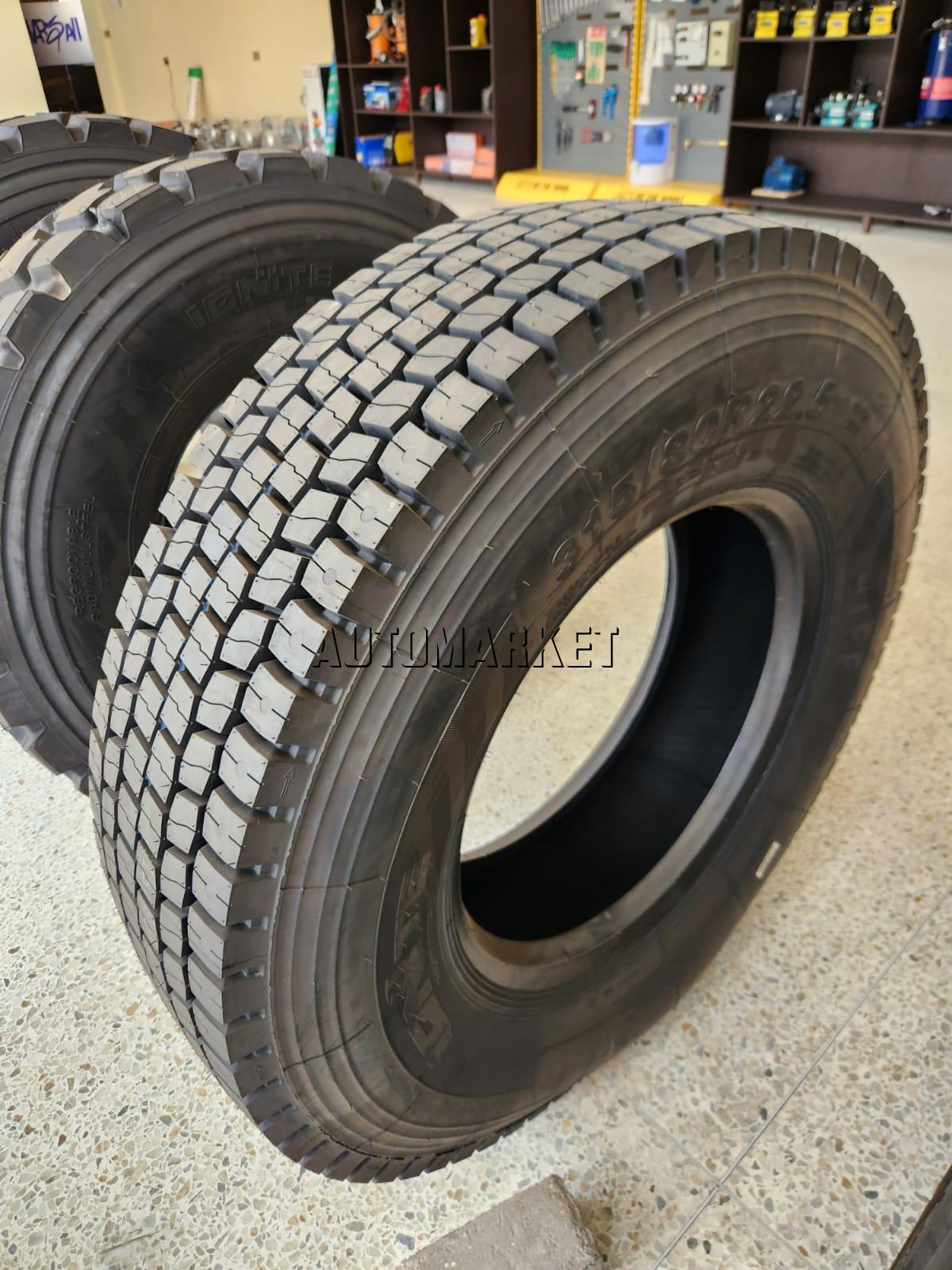 315/80R22.5 Ignite Heavy-Duty Truck Tyre – Block Tread Pattern