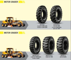 grader tyres used on motor graders for road construction in Kenya